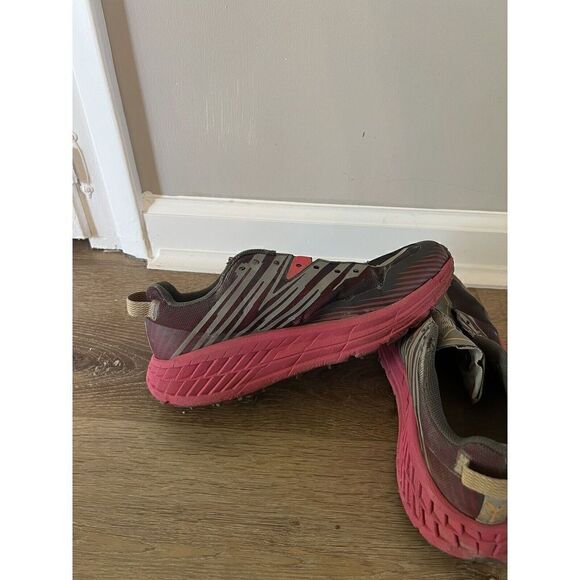 HOKA Women's Speedgoat 4 Trail Shoes, Castlerock/Paradise Pink, 8.5 US - Picture 5 of 9